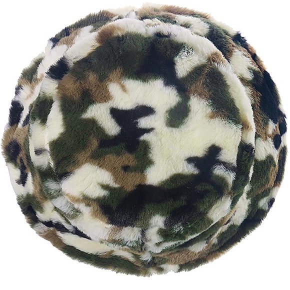 [New] Women's camo fur bucket hat - Picture 10 of 11
